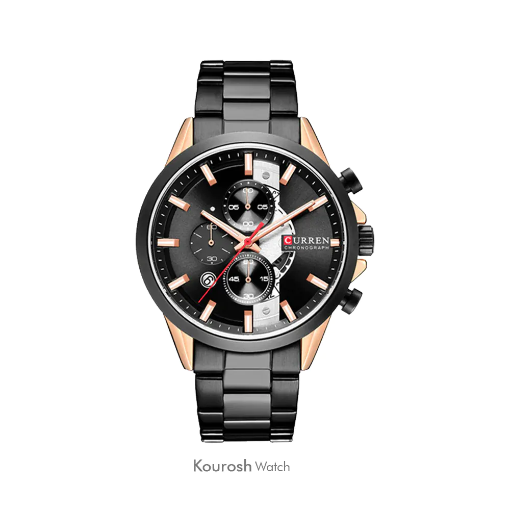 ساعت مچی مردانه کارن مدل 8325rosegold-black