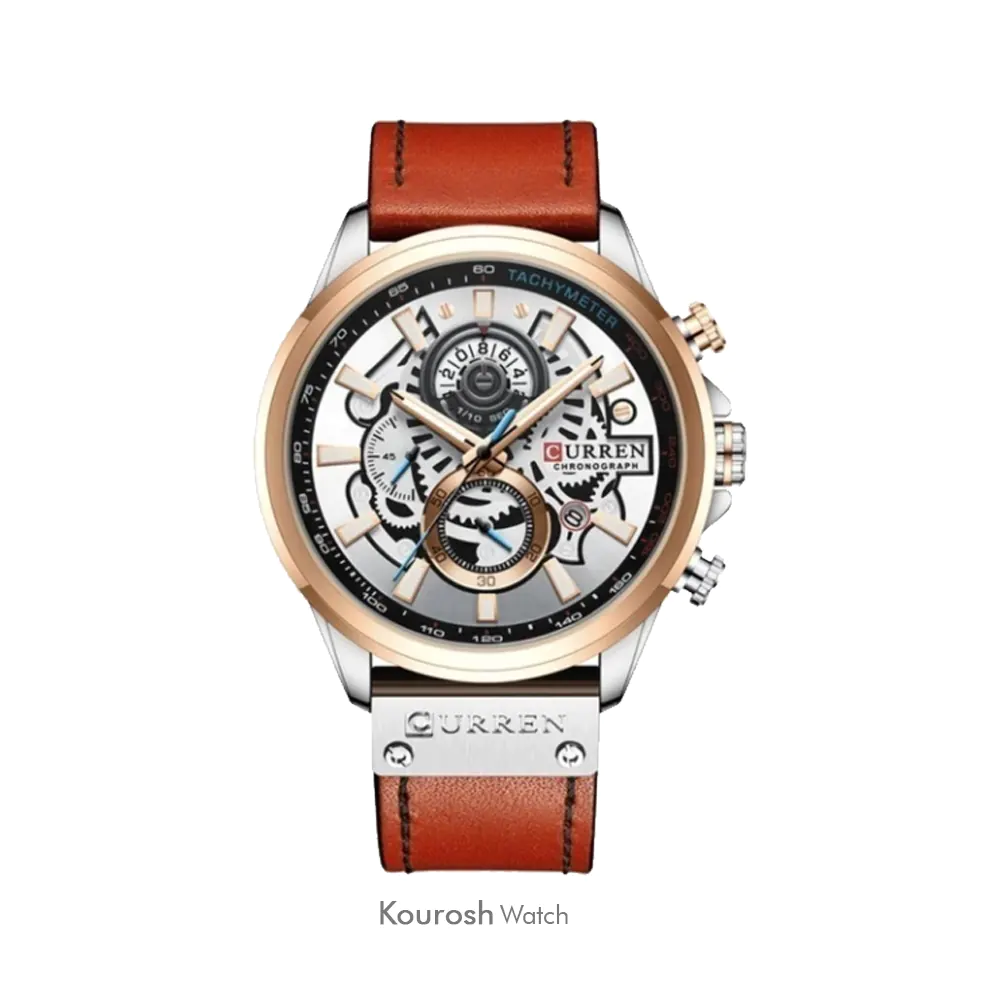 ساعت مچی مردانه کارن مدل 8380brown-white