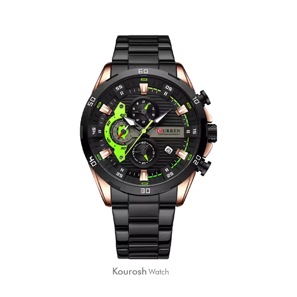 ساعت مچی مردانه کارن مدل 8402rosegold-black