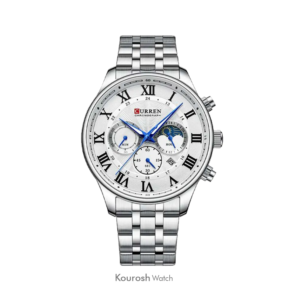 ساعت مچی مردانه کارن مدل 8427silver-white