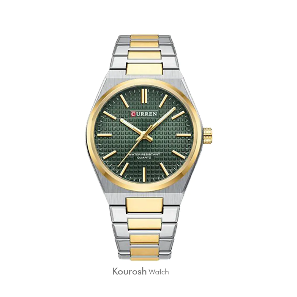 ساعت مچی مردانه کارن مدل 8439gold-green